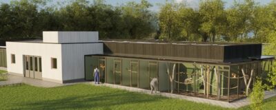 Artist impression of new building